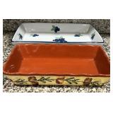 431 - TWO CERAMIC BAKING DISHES (A63)