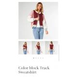 9 - COCO+CARMEN COLOR BLOCK TRACK SWEATSHIRT