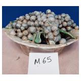 14 - PIETRA SANTA CLAY BOWL OF GRAOPES (M65)
