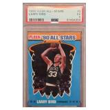 11 - 1990 FLEER LARRY BIRD GRADED COLLECTIBLE CARD