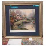 14 - THOMAS KINKADE ART FRAMED WITH COA (M73)