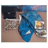 11 - DESIGNER WALLETS AND SILK SCARF