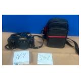 357 - CANON CAMERA & CAMERA BAG (N9)