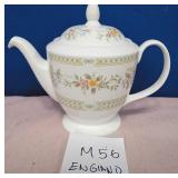14 - MINTON FINE BONE CHINA TEAPOT (M56)