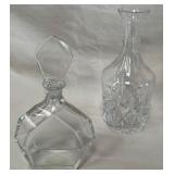 B - ATLANTIS DECANTER + CRYSTAL DECANTER W/ TAG