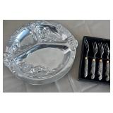 B - ARTHUR COURT BABY PLATE + RABBIT FORKS (B75)