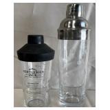B - TWO VINTAGE COCKTAIL SHAKERS (A111)