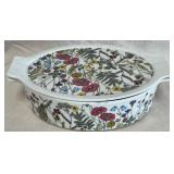 B - FLORAL BAKING DISH (C47)