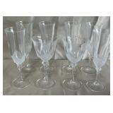 B - CRISTAL D'ARQUES, 6 FLUTES, 2 WINE (A99)