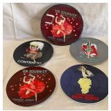 B - FIVE POTTERY BARN PLATES (D22)