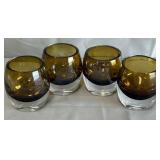 B - FOUR PIECESMIKASA BOTIVE HOLDERS SIGNED (A129)