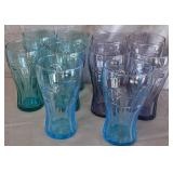 B - TEN COLLECTIBLE COCA-COLA GLASSES (F5)
