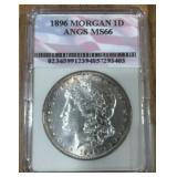 1896 MORGAN SILVER DOLLAR MS66
