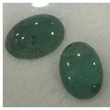 2.46CT CABOCHON EMRALD GEMSTONES