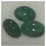 2.15CT CABOCHON EMRALD GEMSTONES