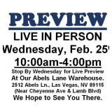 PREVIEW LIVE IN PERSON - Wed., February 25th