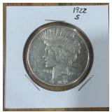 1922-S PEACE SILVER DOLLAR
