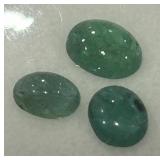 2.66CT CABOCHON EMRALD GEMSTONES