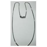 14KT WHITE GOLD 4.33GRS 16INCH BOX CHAIN