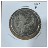 1887-P MORGAN SILVER DOLLAR