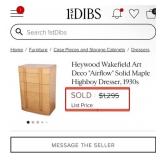 M - HEYWOOD-WAKEFIELD FIVE-DRAWER DRESSER (R10)