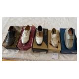 M - FIVE PAIR MEN'S SHOES SIZE 8.5 (M10)