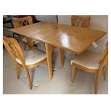 M - HEYWOOD-WAKEFIELD DINING TABLE WITH CHAIRS