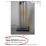 M - MID-CENTURY STYLE TABLE LAMP WITH TIERED SHADE