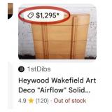 M - HEYWOOD-WAKEFIELD FOUR-DRAWER DRESSER (R9)