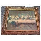 M - LAST SUPPER ARTWORK FRAMED 15X19' (K69)