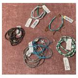 9 - MIXED LOT OF BEADED BRACELETS (W131)