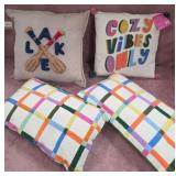 9 - FOUR ACCENT PILLOWS (F93)