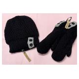 9 - COCO+CARMEN KNIT HAT & MITTENS SET (G35)