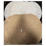 43 - RUSTIC WOVEN ROUND PLACEMATS