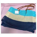 9 - CHIC FRINGED BEACH TOTE (E74)