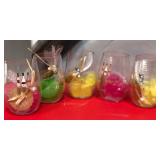 43 - DECORATIVE GIFT WINE GLASSES
