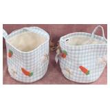 9 - TWO EASTER CLOTH 'BASKETS' (F109)