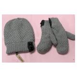 9 - COCO+CARMEN KNIT HAT & MITTENS SET (G37)