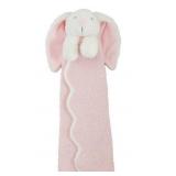 9 - MUDPIE PINK CHENILLE CUDDLE PAL BLANKET (G18)