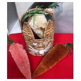 43 - WOVEN BUNNY BASKET DECOR (B3)