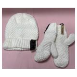 9 - COCO+CARMEN KNIT HAT & MITTENS SET (G39)