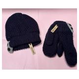9 - COCO+CARMEN KNIT HAT & MITTENS SET (G38)