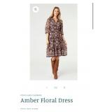 9 - COCO+CARMEN AMBER FLORAL DRESS SIZE S/M (G82)