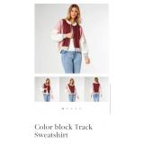 9 - COCO+CARMEN COLOR BLOCK TRACK SWEATSHIRT