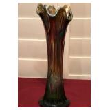 Z - VINTAGE ART GLASS VASE 10'T (L19)