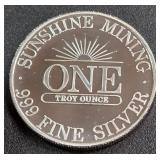 .999 FINE SILVER - ONE TROY OUNCE (890 V)