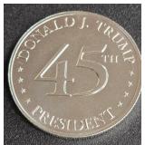 TRUMP AMERICA FIRST 1 TROY .999 FINE SILVER (362 D