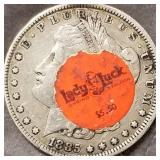 1885 - MORGAN SILVER DOLLAR (566 C)
