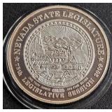 ONE TROY OUNCE .999 FINE SILVER COIN (866 E)