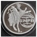 WRANGLER 1OZ .999 FINE SILVER COIN (673 A)
